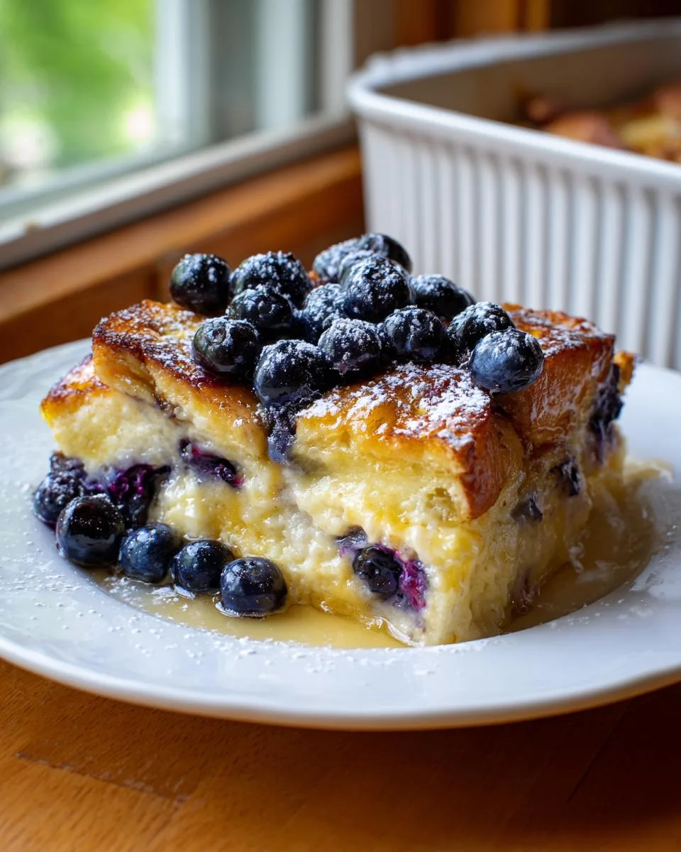 blueberry french toast casserole - detail 2