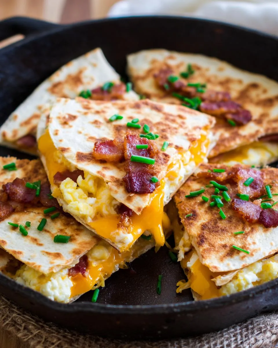 cheese breakfast quesadillas - detail 1