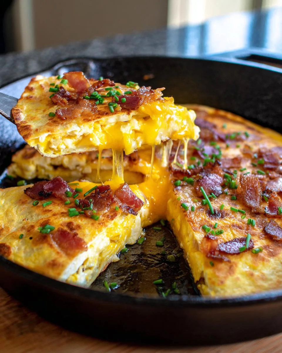 cheese breakfast quesadillas - detail 3