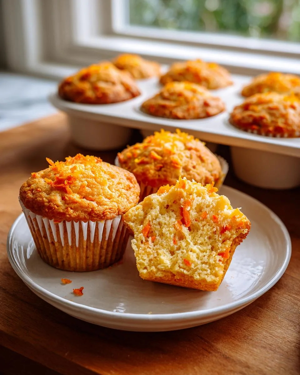 cottage cheese orange carrot muffins - detail 2
