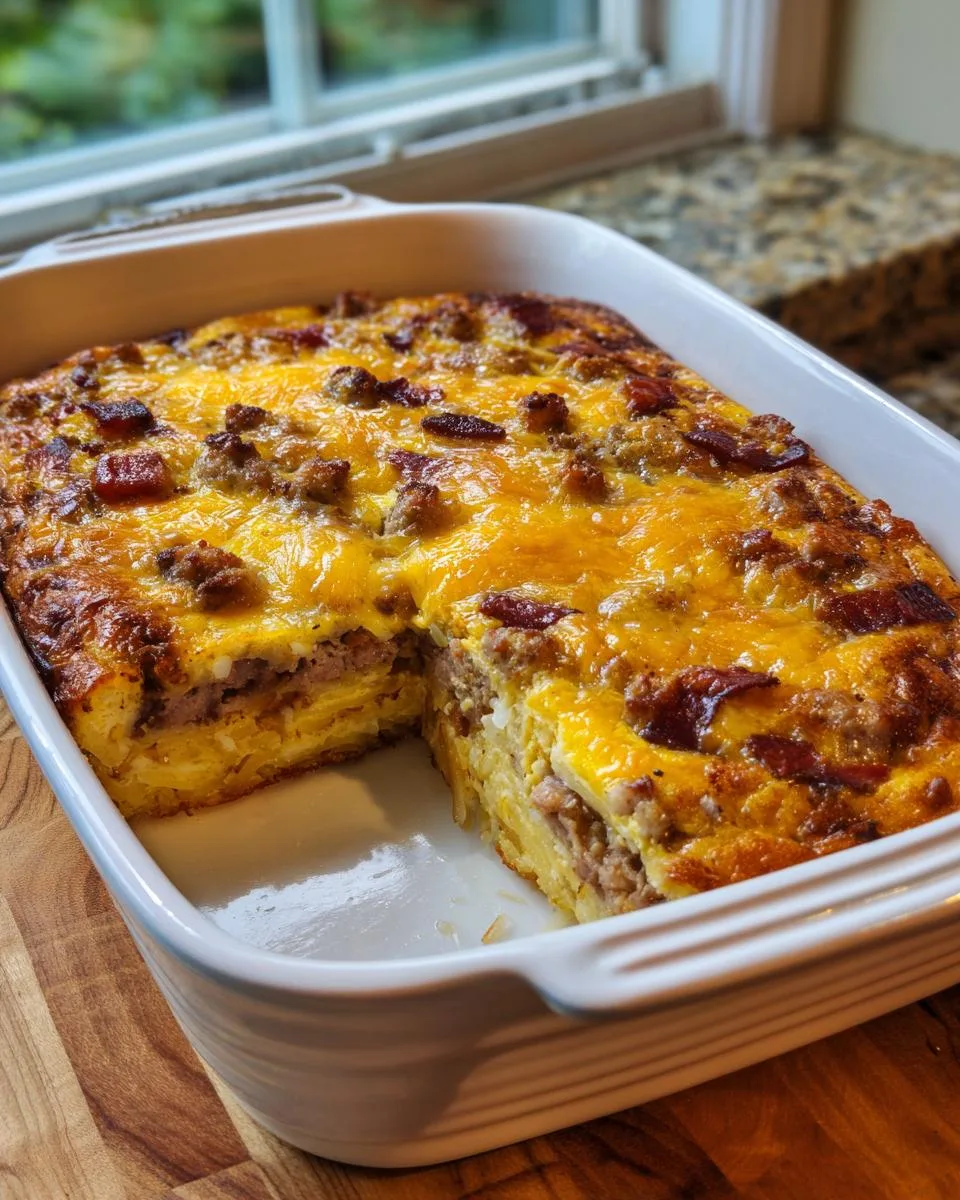 crack breakfast casserole - detail 2