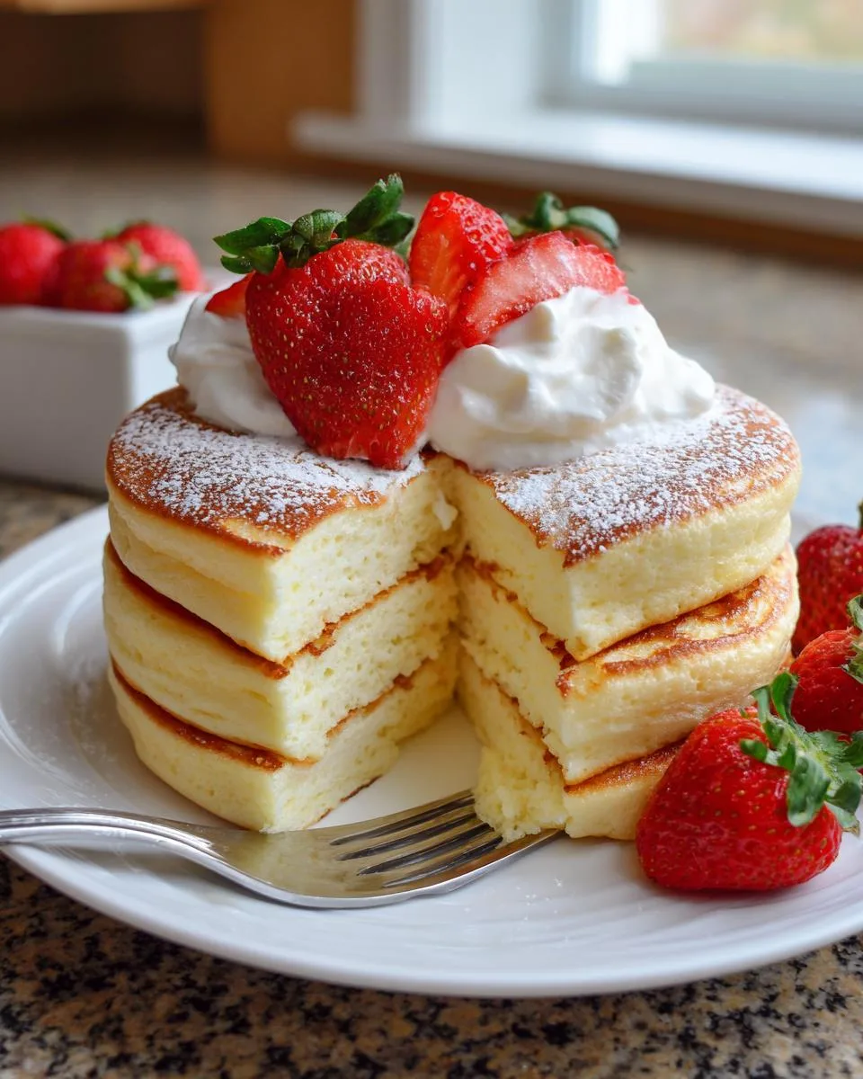 jiggly japanese pancakes - detail 1