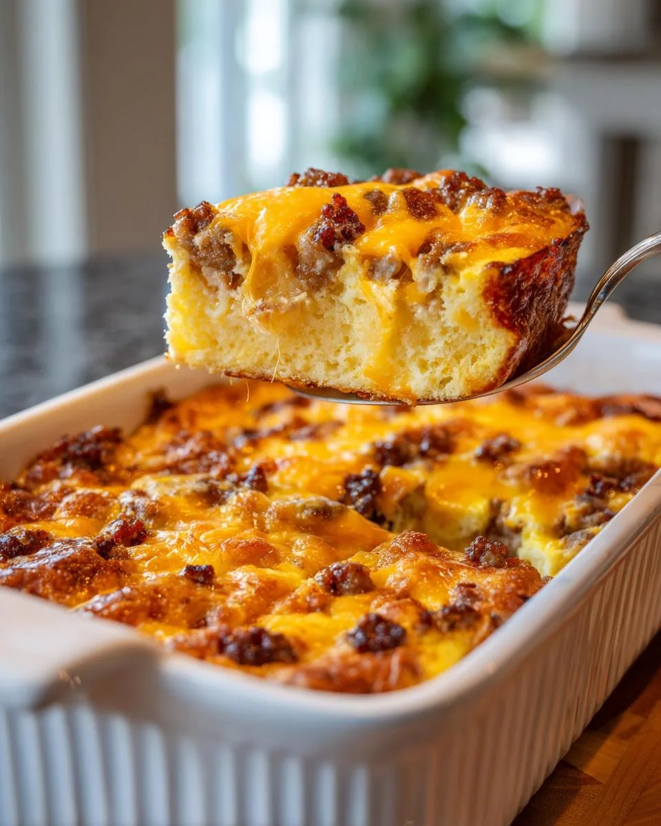 sausage and egg casserole - detail 3