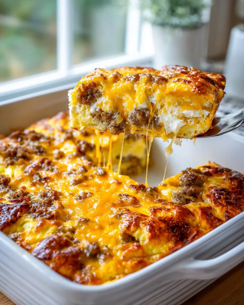 5 ingredient breakfast casserole - detail 1