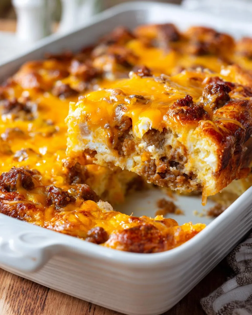 5 ingredient breakfast casserole - detail 2