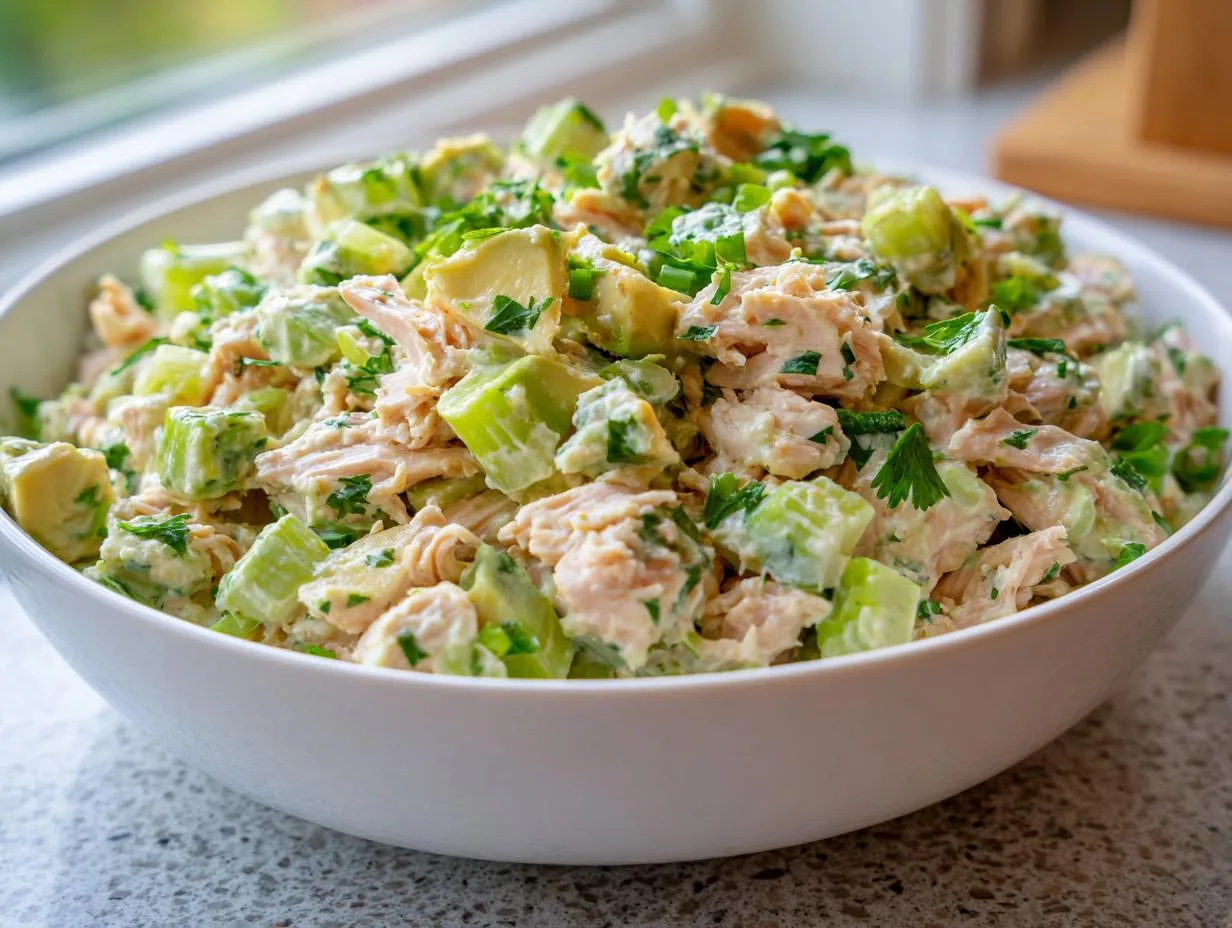Avocado Lime Chicken Salad Bowl Ready in 40 Minutes