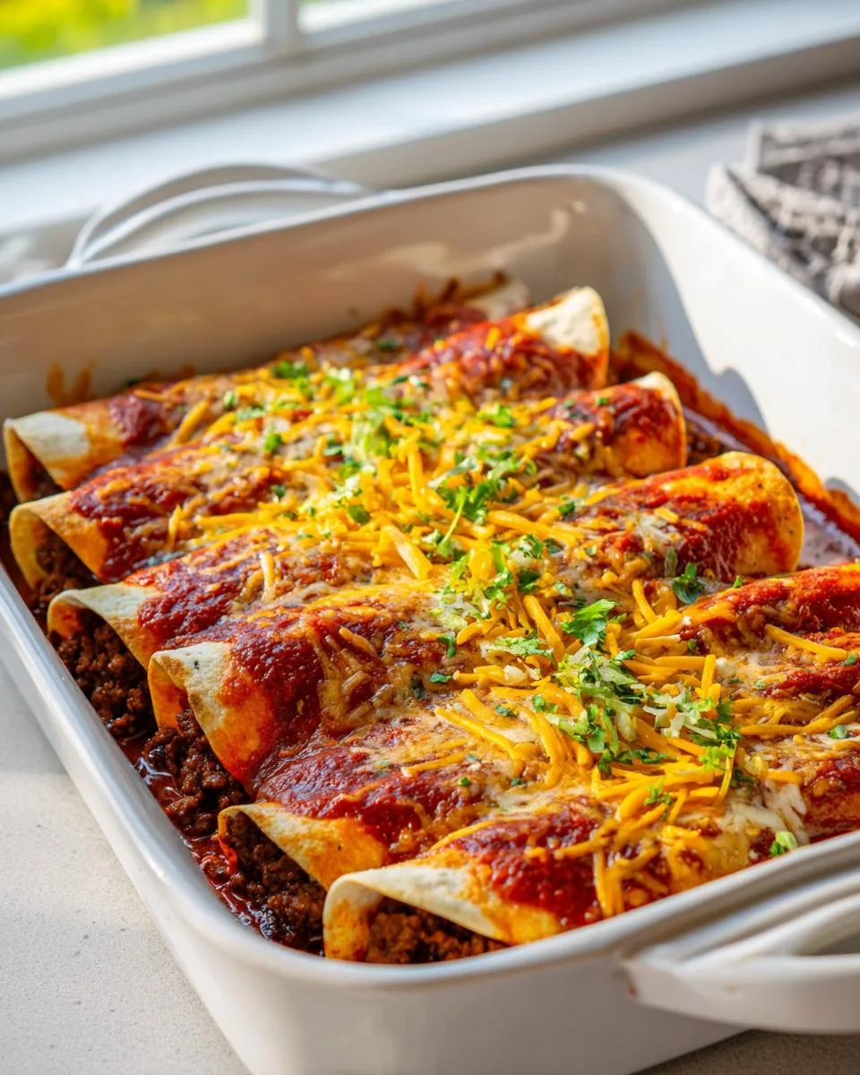 Beef Enchiladas With Red Sauce - detail 2