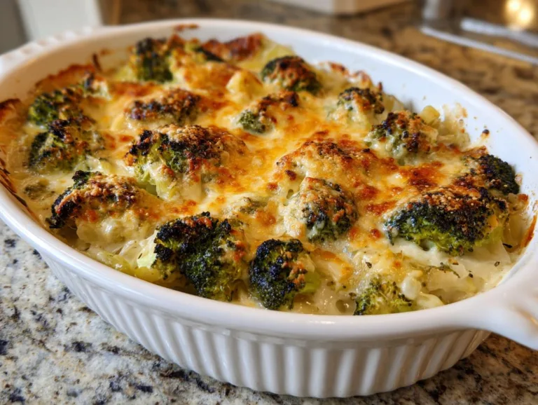 Broccoli Mac-Style Cabbage Bake
