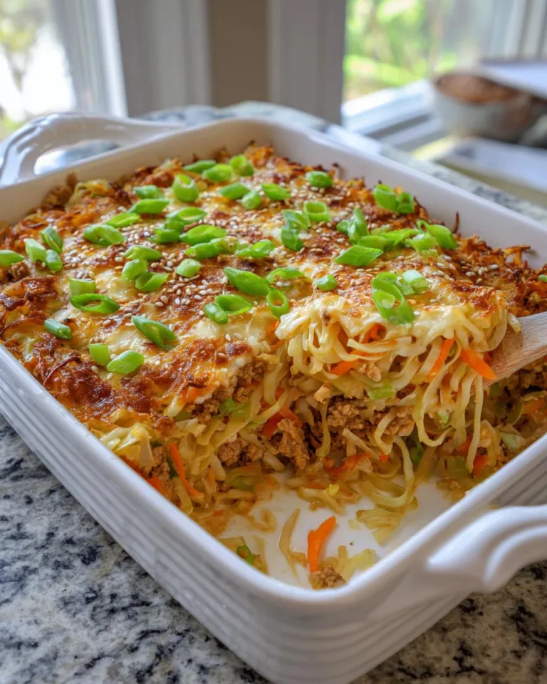 Cabbage Noodle Stir-fry Casserole