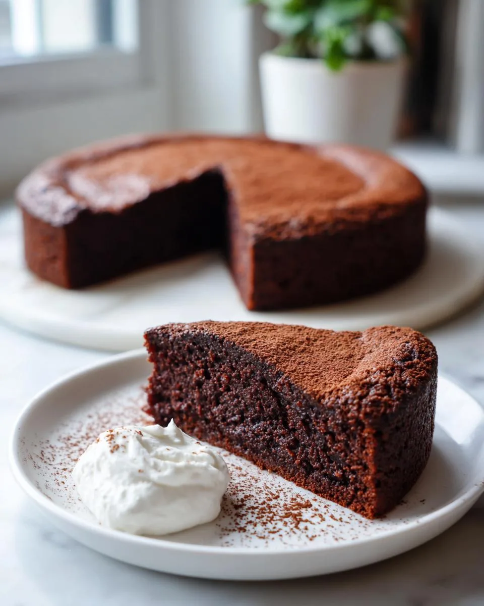 Chocolate Almond Flour Yogurt Cake - detail 1