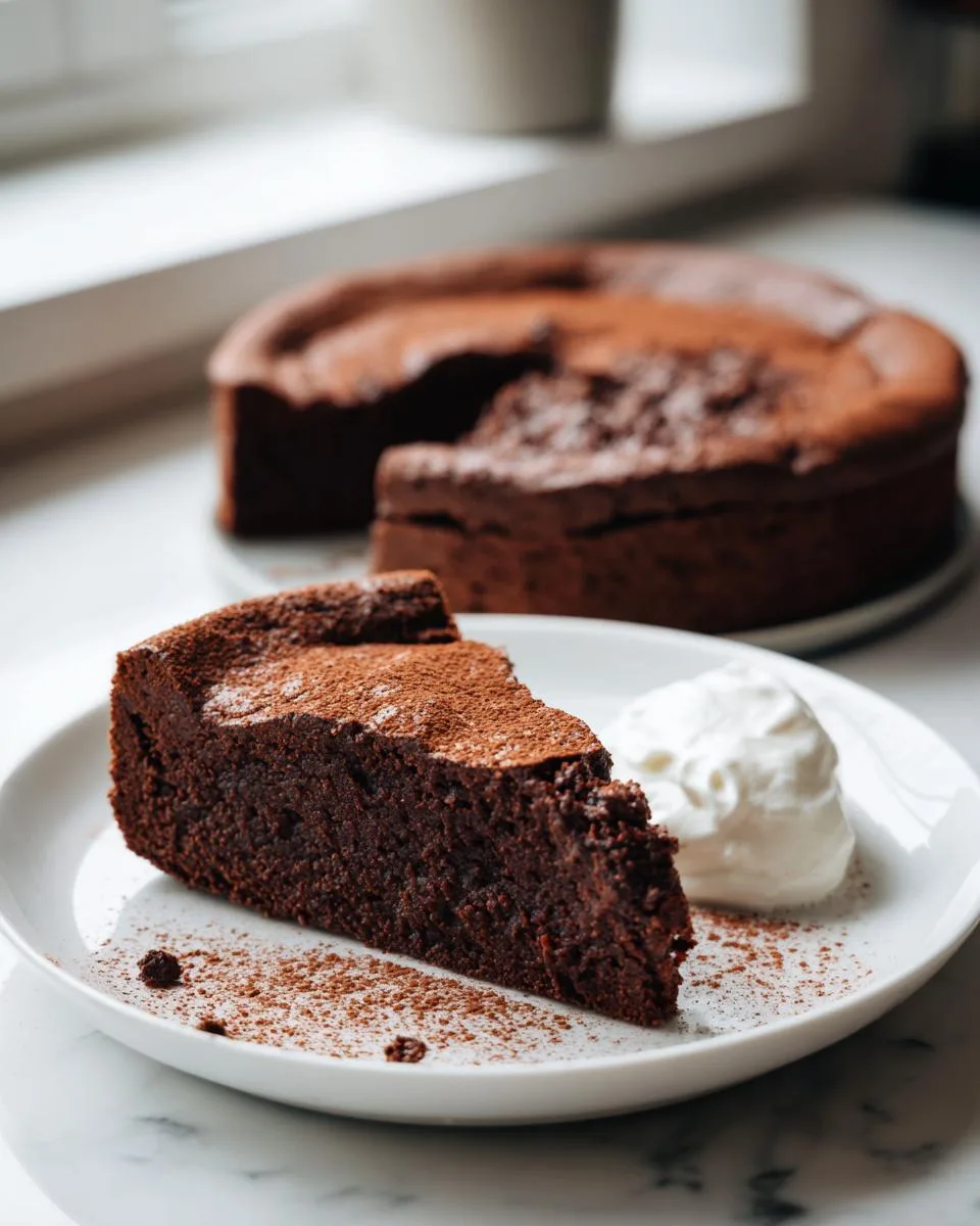 Chocolate Almond Flour Yogurt Cake - detail 2