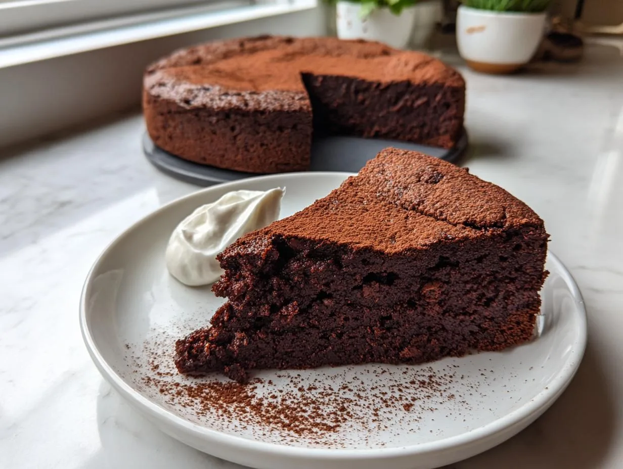 Chocolate Almond Flour Yogurt Cake Ready in 45 Minutes