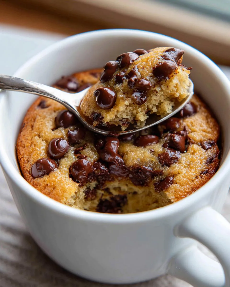 Chocolate Chip Oat Mug Cake - detail 1