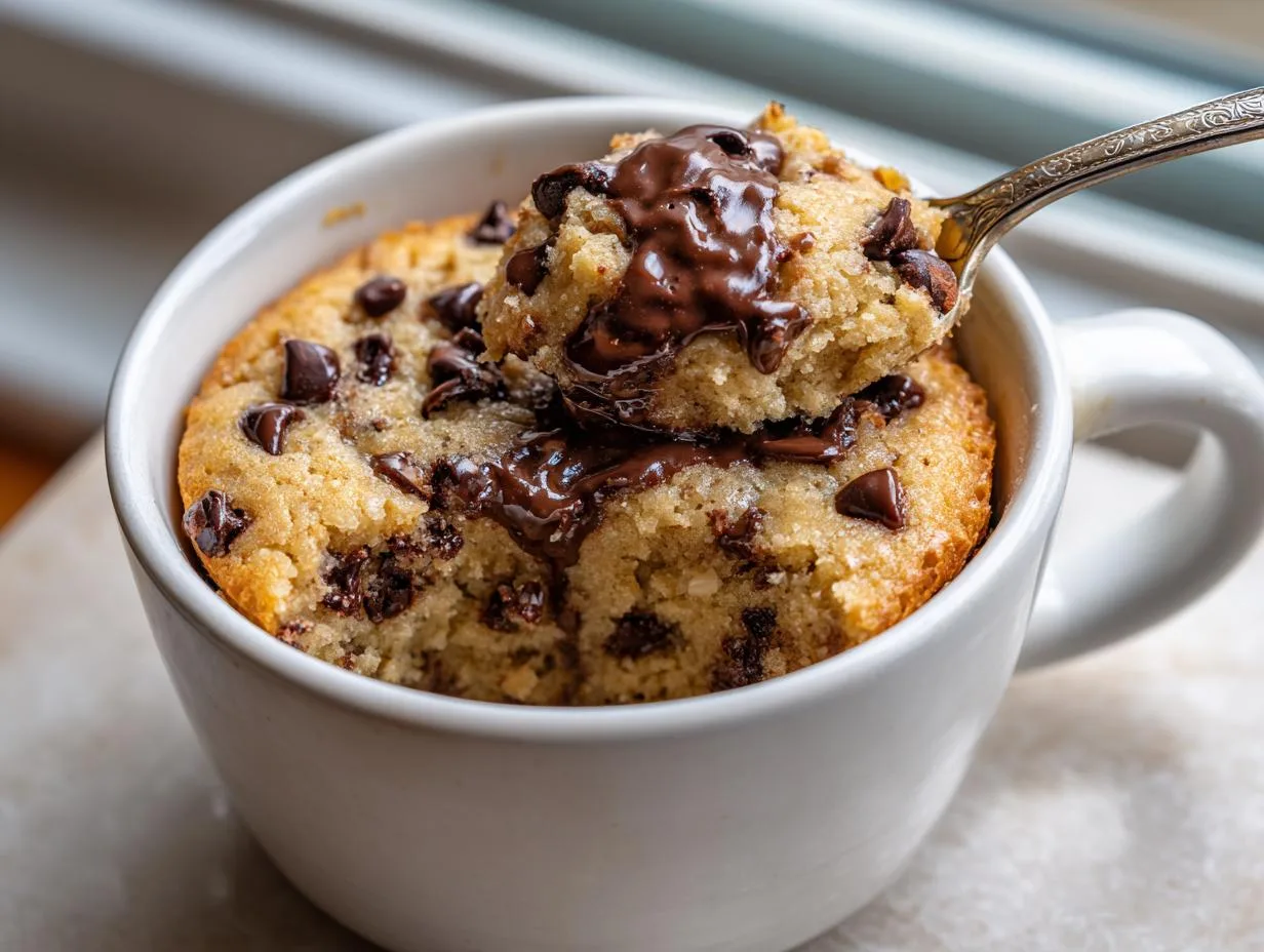 Dreamy 5-Minute Chocolate Chip Oat Mug Cake Recipe