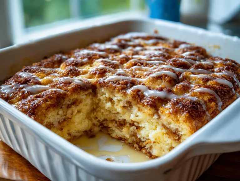 Cinnamon Roll Cottage Cheese Oat Bake
