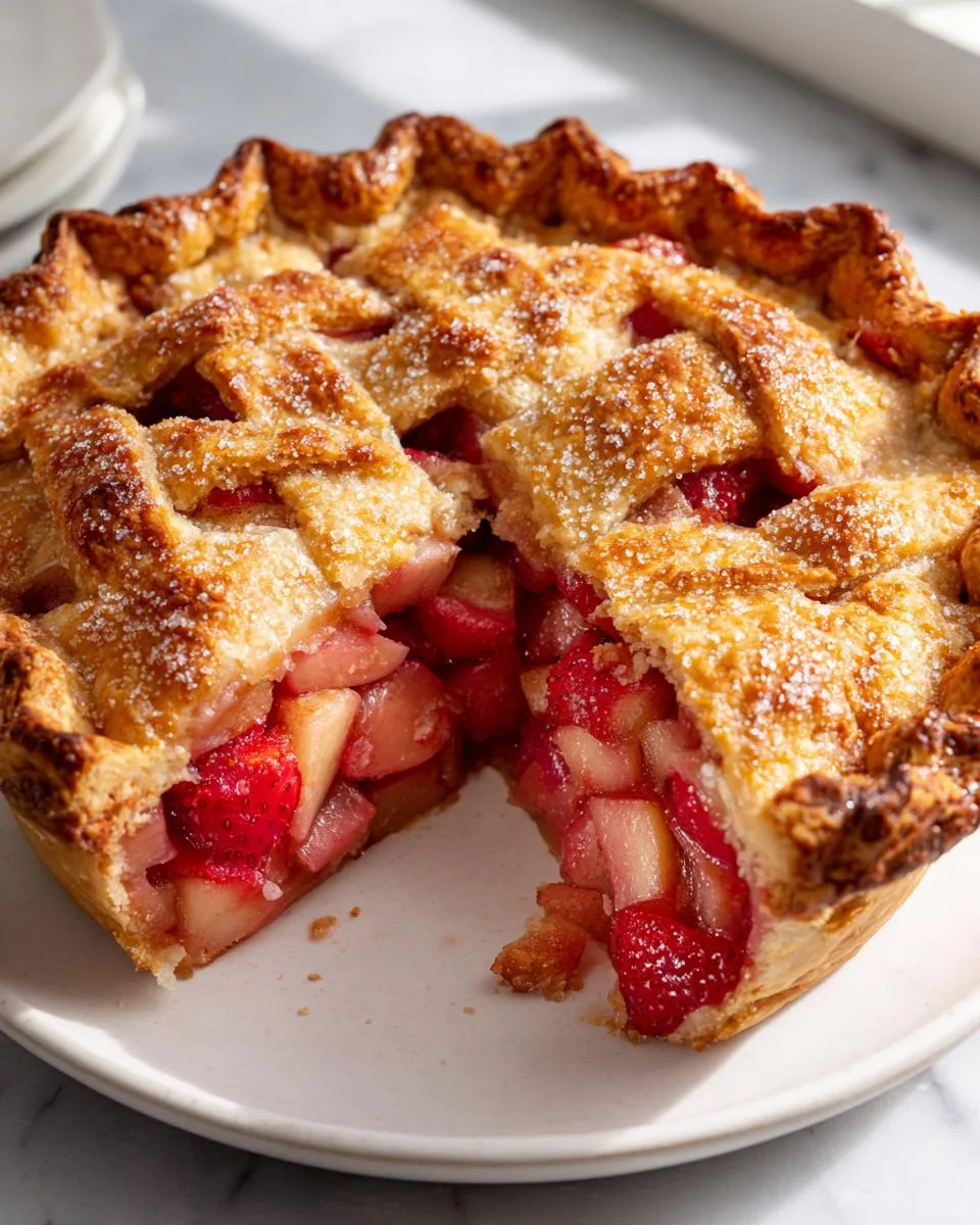 Classic Fresh Rhubarb Pie Recipe - detail 2