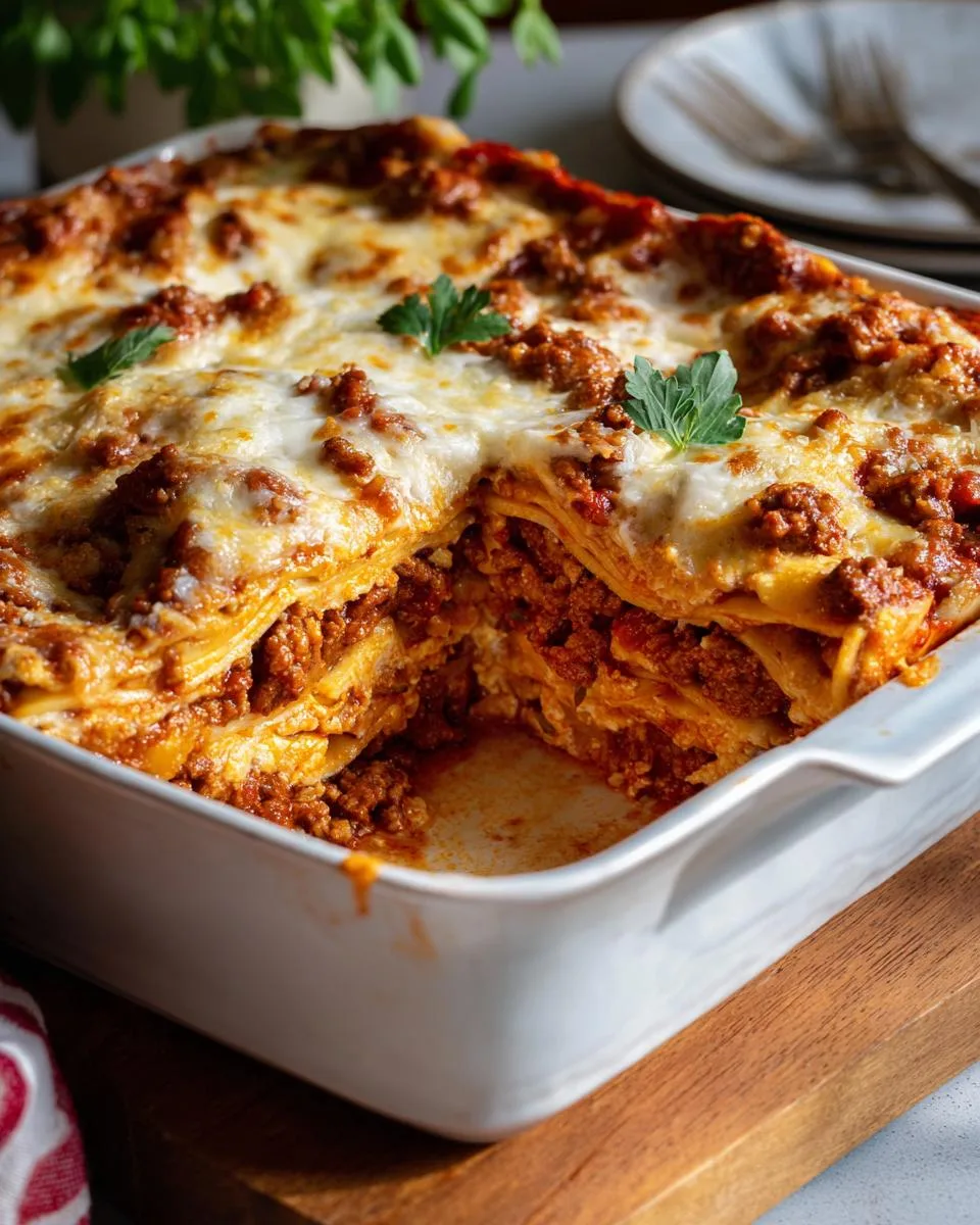 Cottage Cheese Beef Lasagna Bake - detail 2
