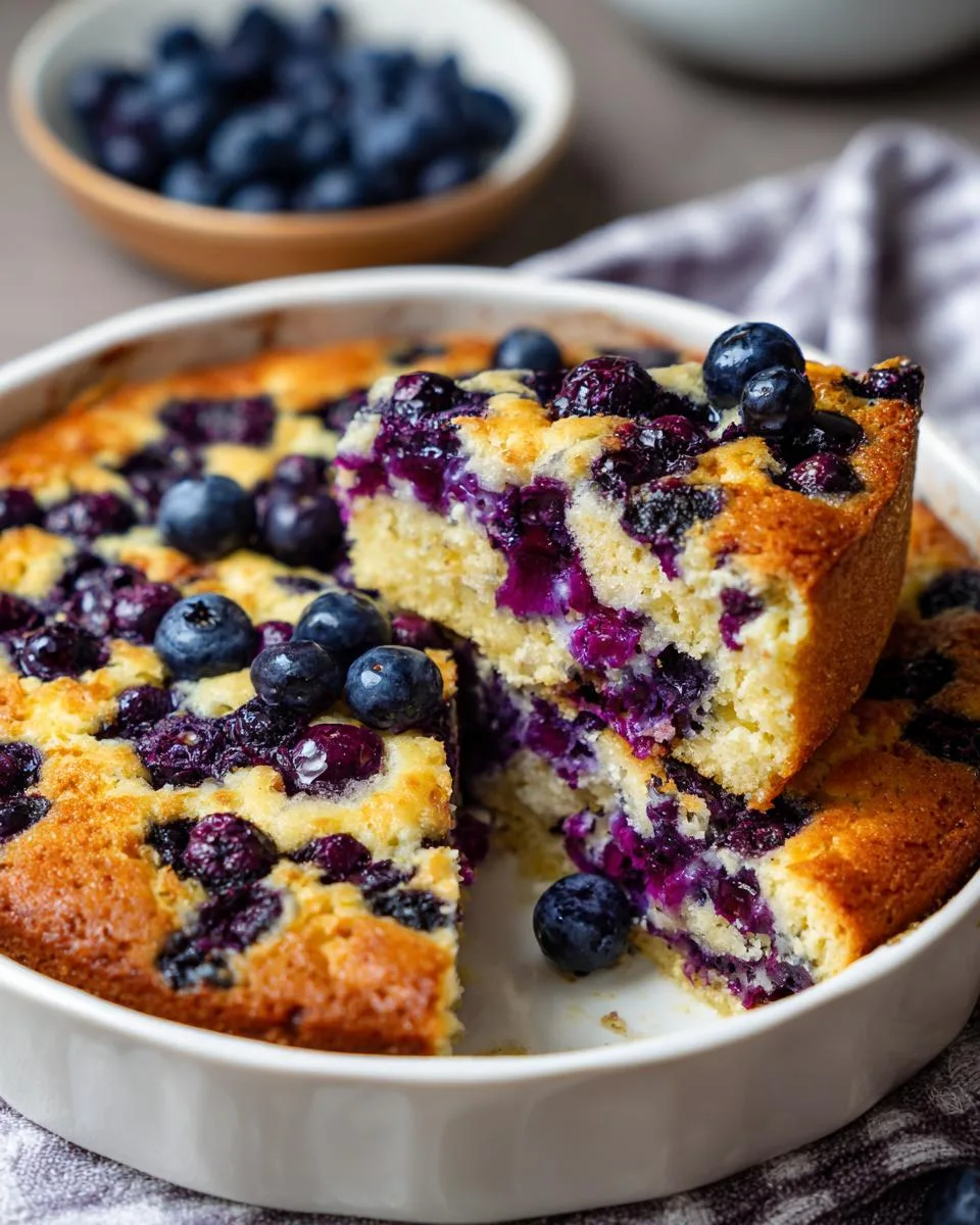 Cottage Cheese Blueberry Oat Cake - detail 3