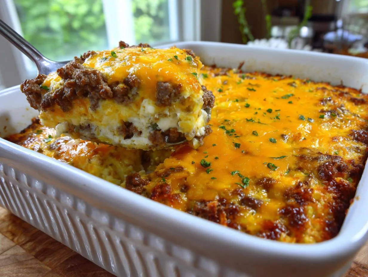 Creamy Cottage Cheese Cheeseburger Casserole in Just 30 Minutes