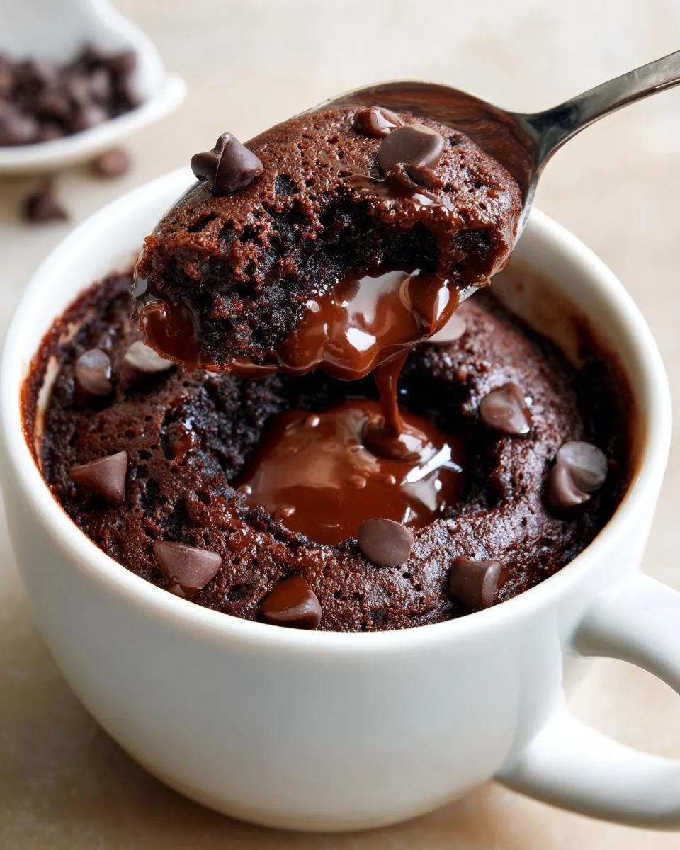 Cottage Cheese Chocolate Mug Cake - detail 2