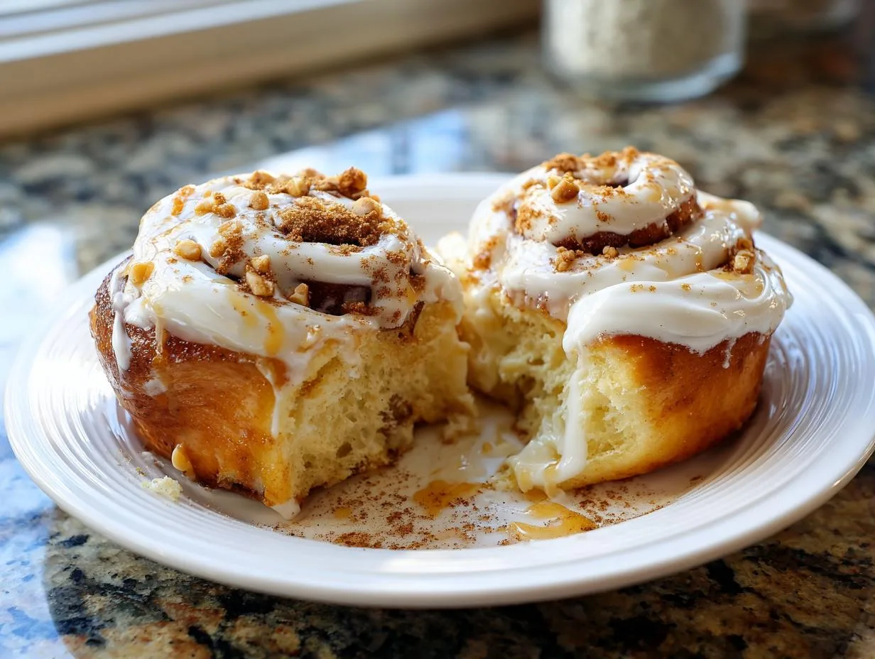 Fluffy Cottage Cheese Cinnamon Roll Donuts in 30 Minutes