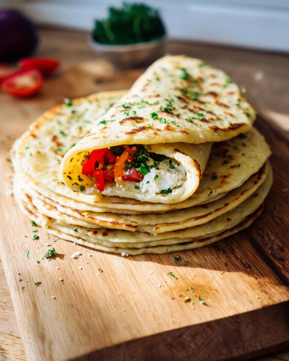 Cottage Cheese Flatbread Wraps - detail 2