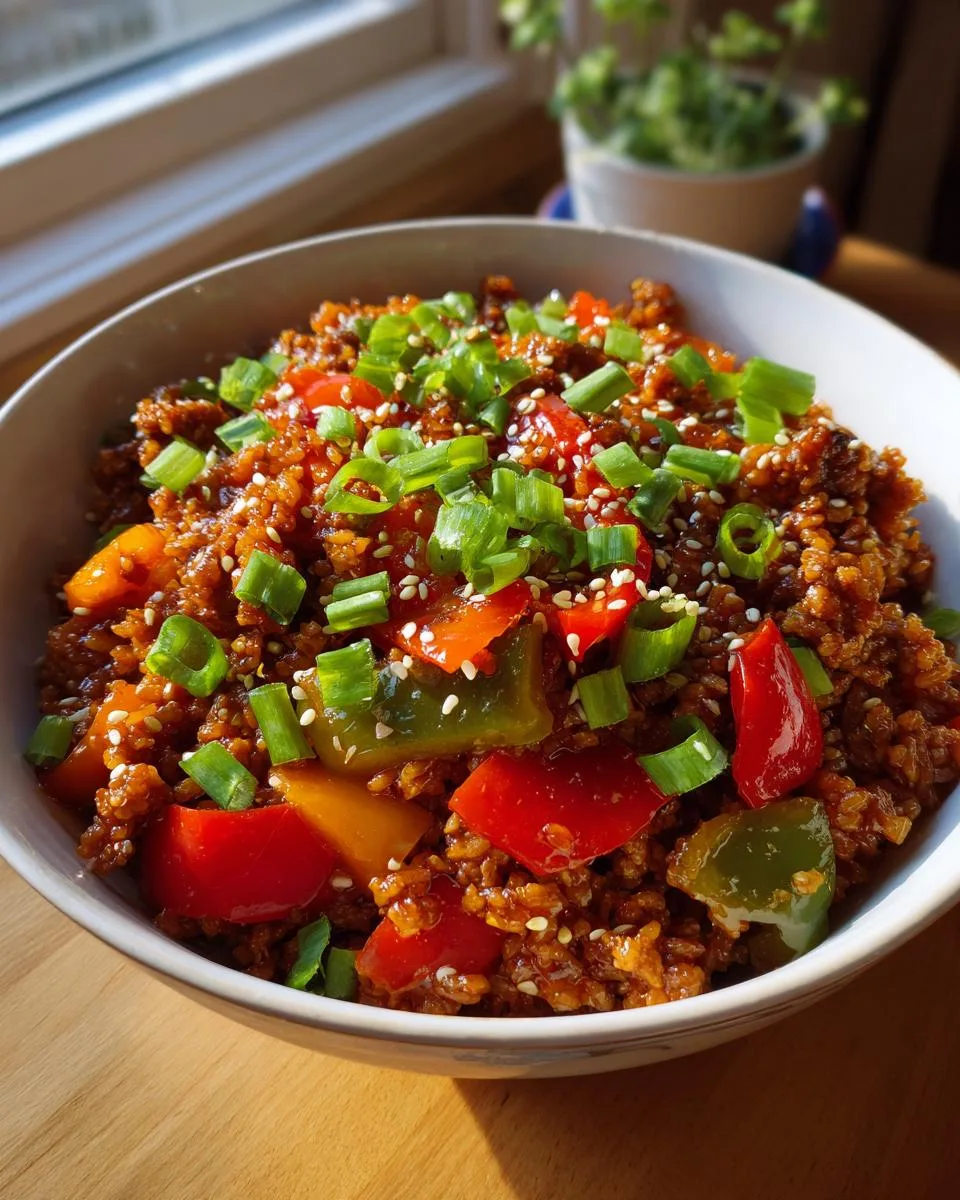 Crispy Chilli Beef Rice - detail 2