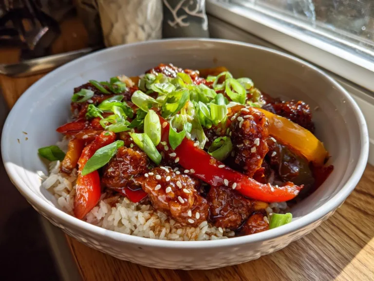 Crispy Chilli Beef Rice