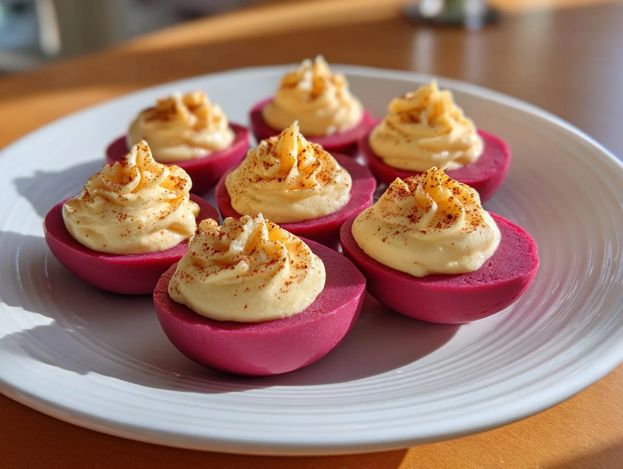 Amazing Deviled Eggs With Beet Juice That Wow Guests