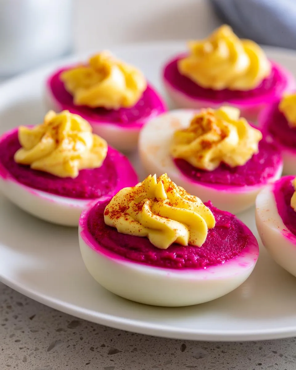 Deviled Eggs With Pickled Beets - detail 2