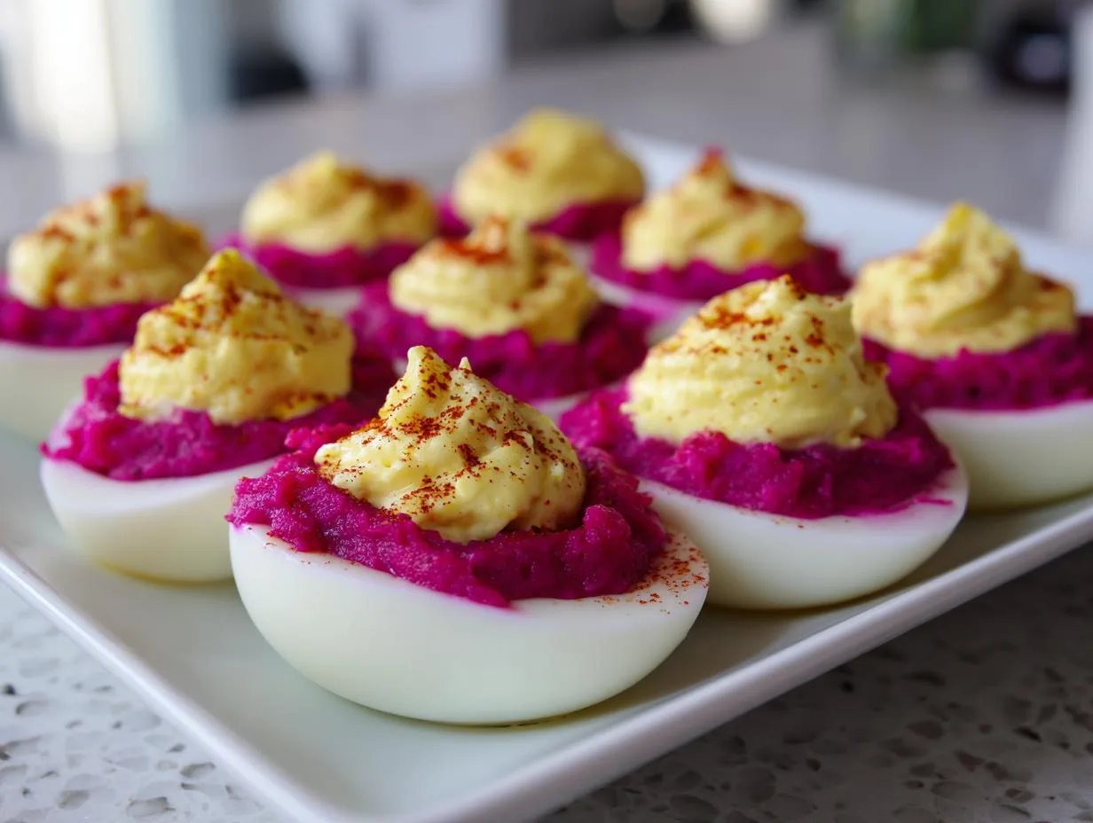 Deviled Eggs With Pickled Beets: 6 Irresistible Pink Bites