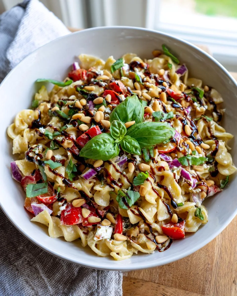 Fresh Cottage Cheese Pasta Salad - detail 1