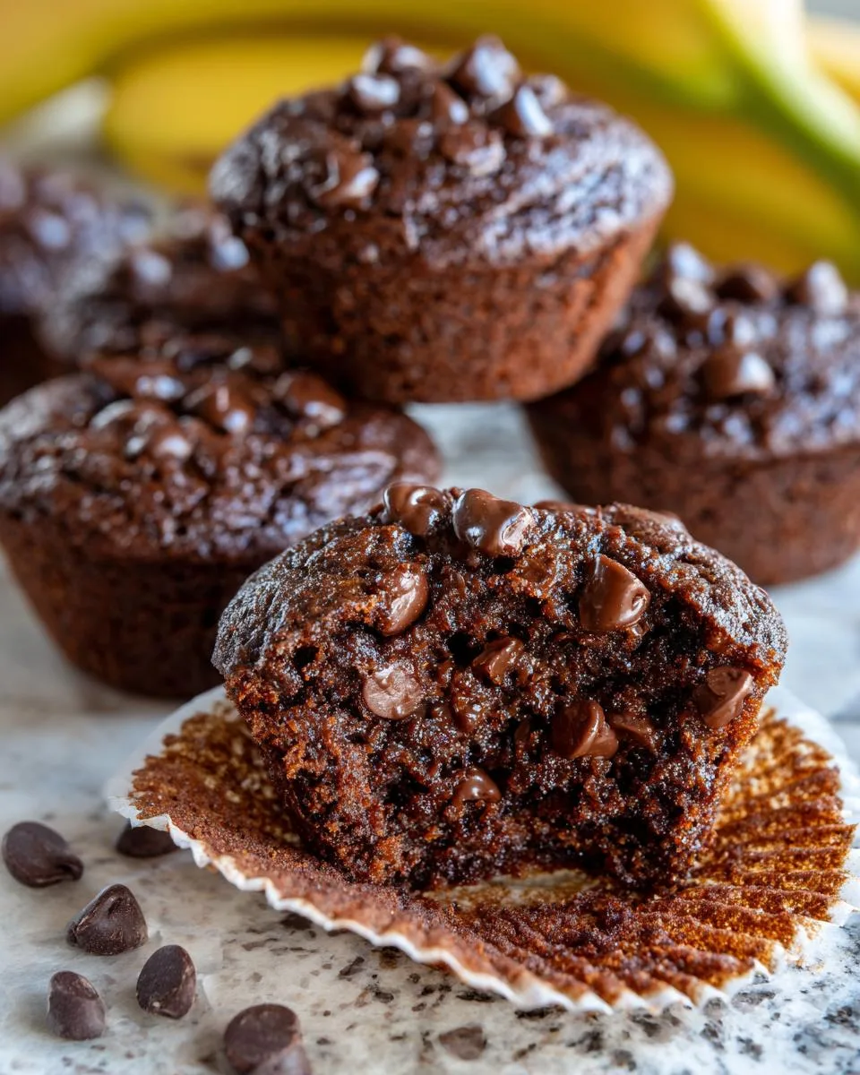 Greek Yogurt Chocolate Banana Brownie Bites - detail 3