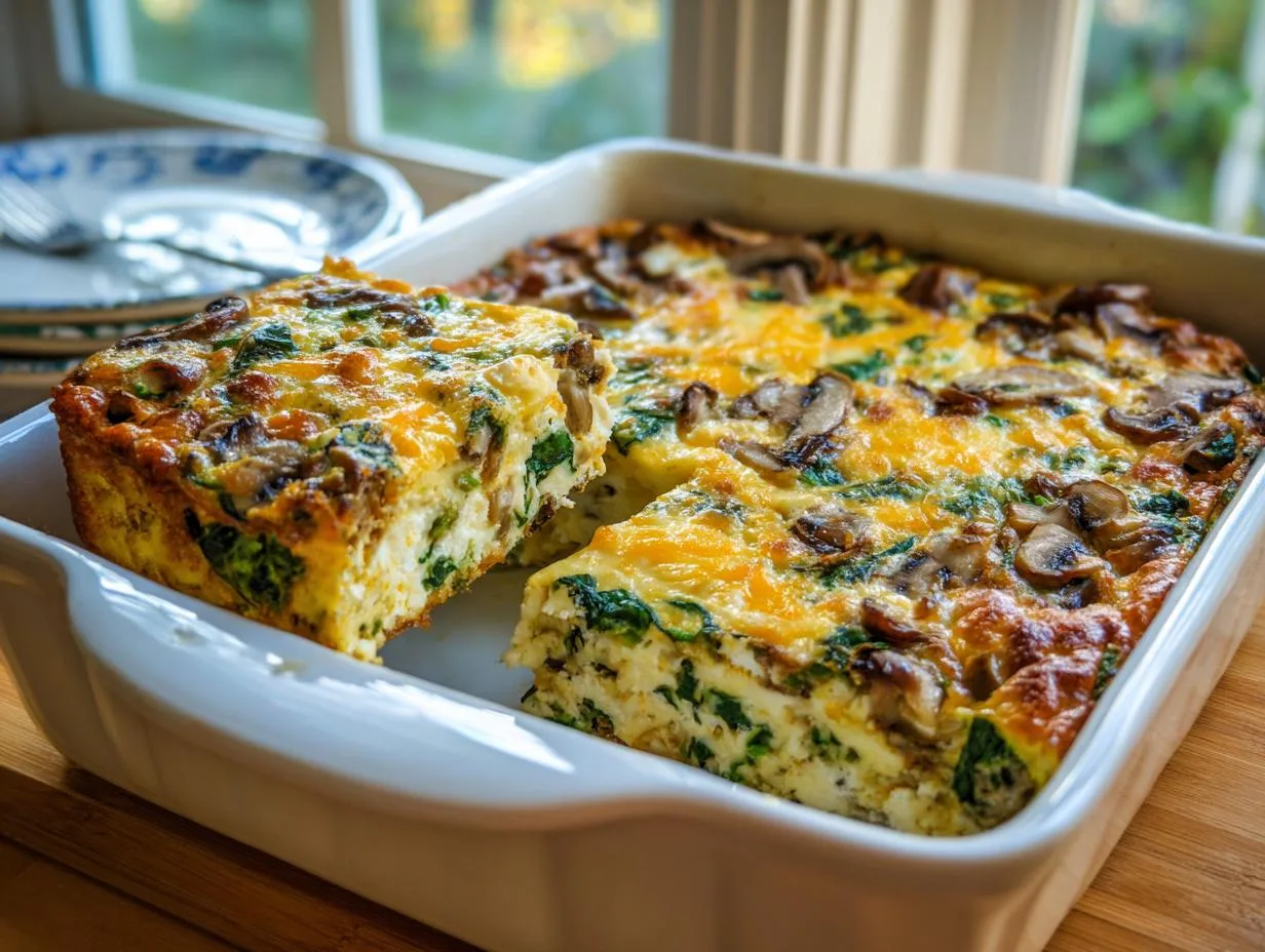 High-Protein Cottage Cheese Egg Bake – 22g Protein Breakfast