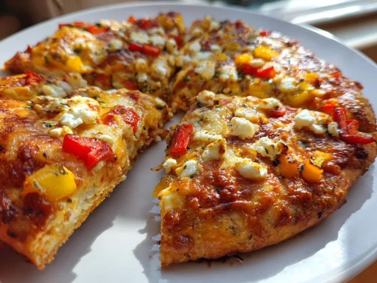 High Protein Cottage Cheese Pizza
