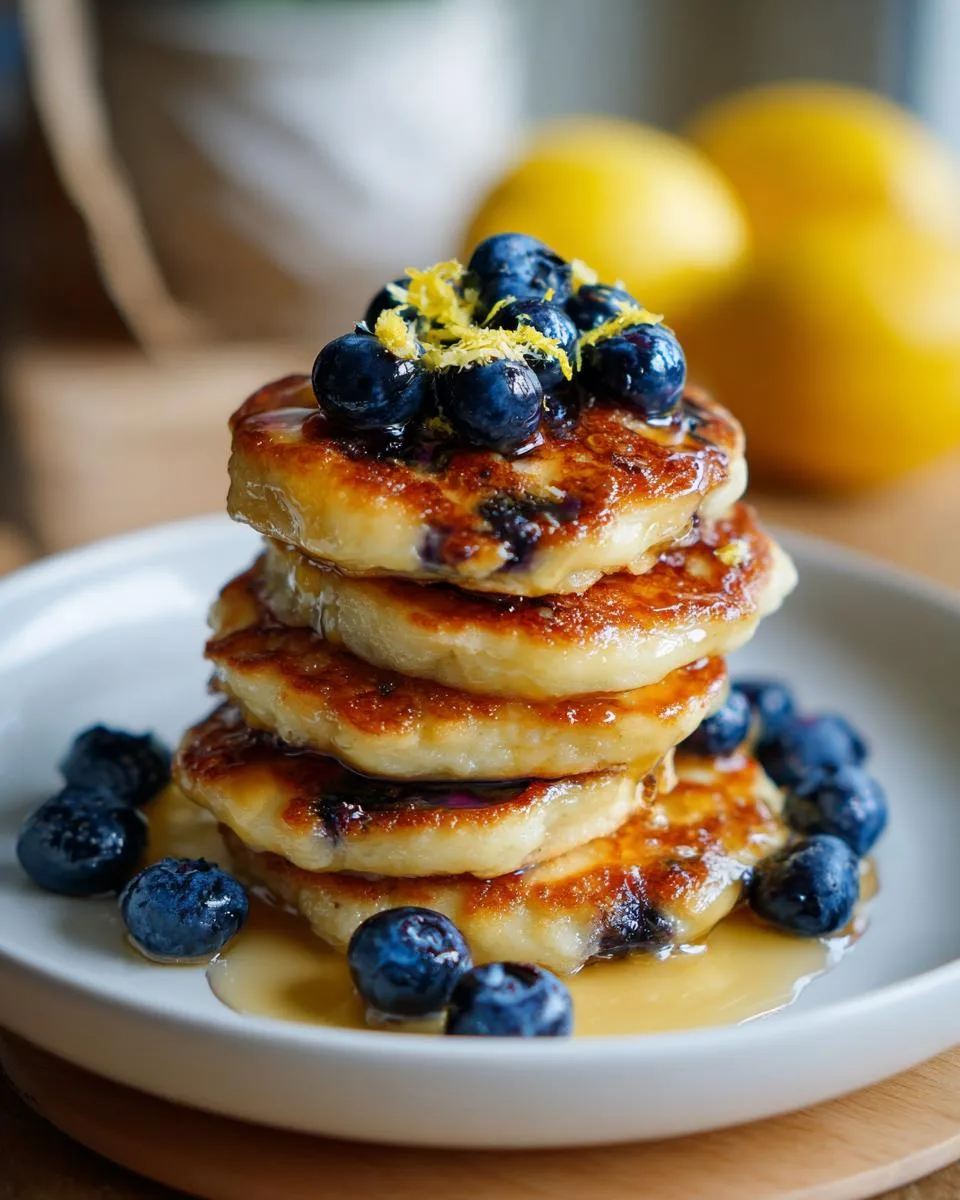 Lemon Blueberry Cottage Cheese Pancake Bites - detail 2