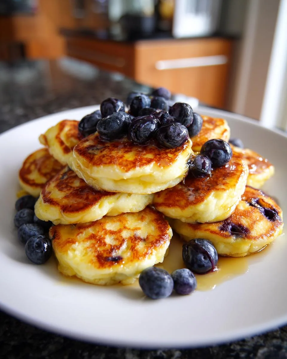 Lemon Blueberry Cottage Cheese Pancake Bites - detail 3