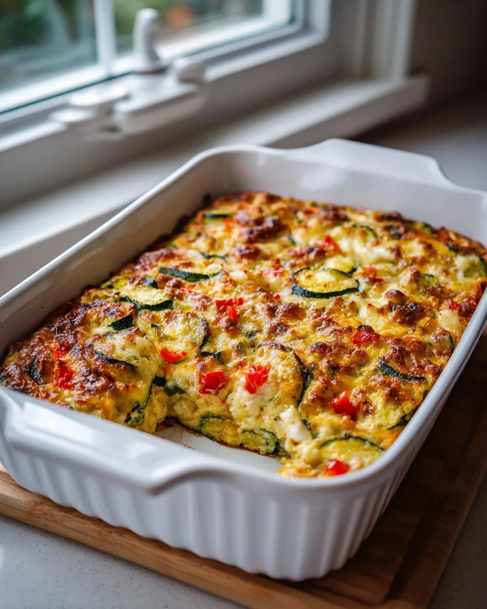Loaded Zucchini cottage cheese Bake - detail 2