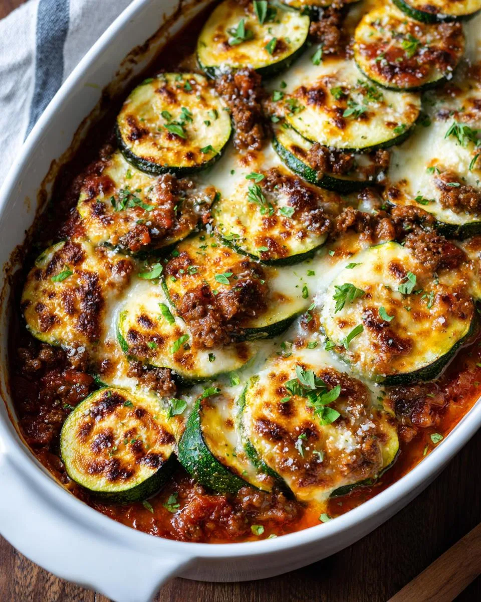 Low Carb Zucchini Beef Cottage Bake - detail 1