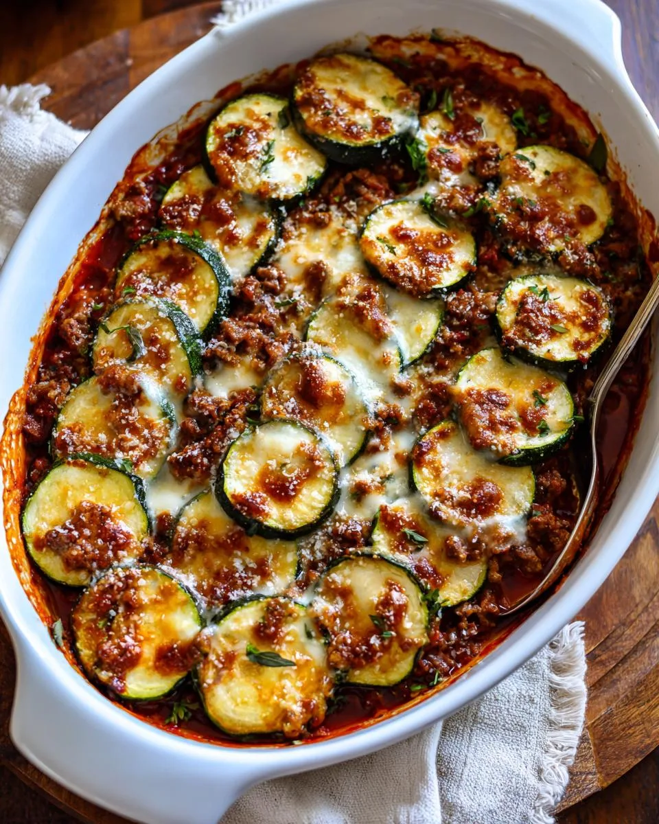 Low Carb Zucchini Beef Cottage Bake - detail 2