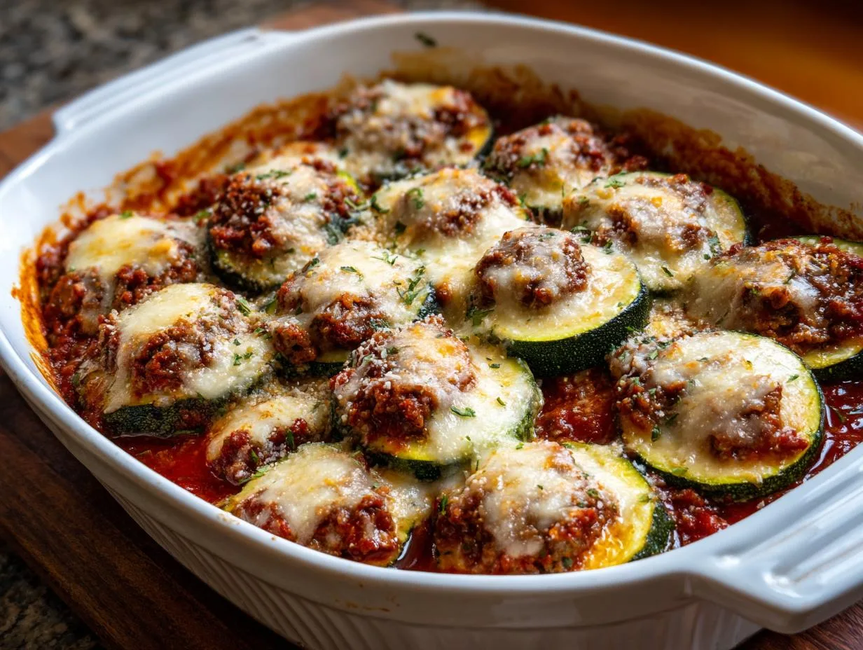 Irresistible 30-Minute Low Carb Zucchini Beef Cottage Bake