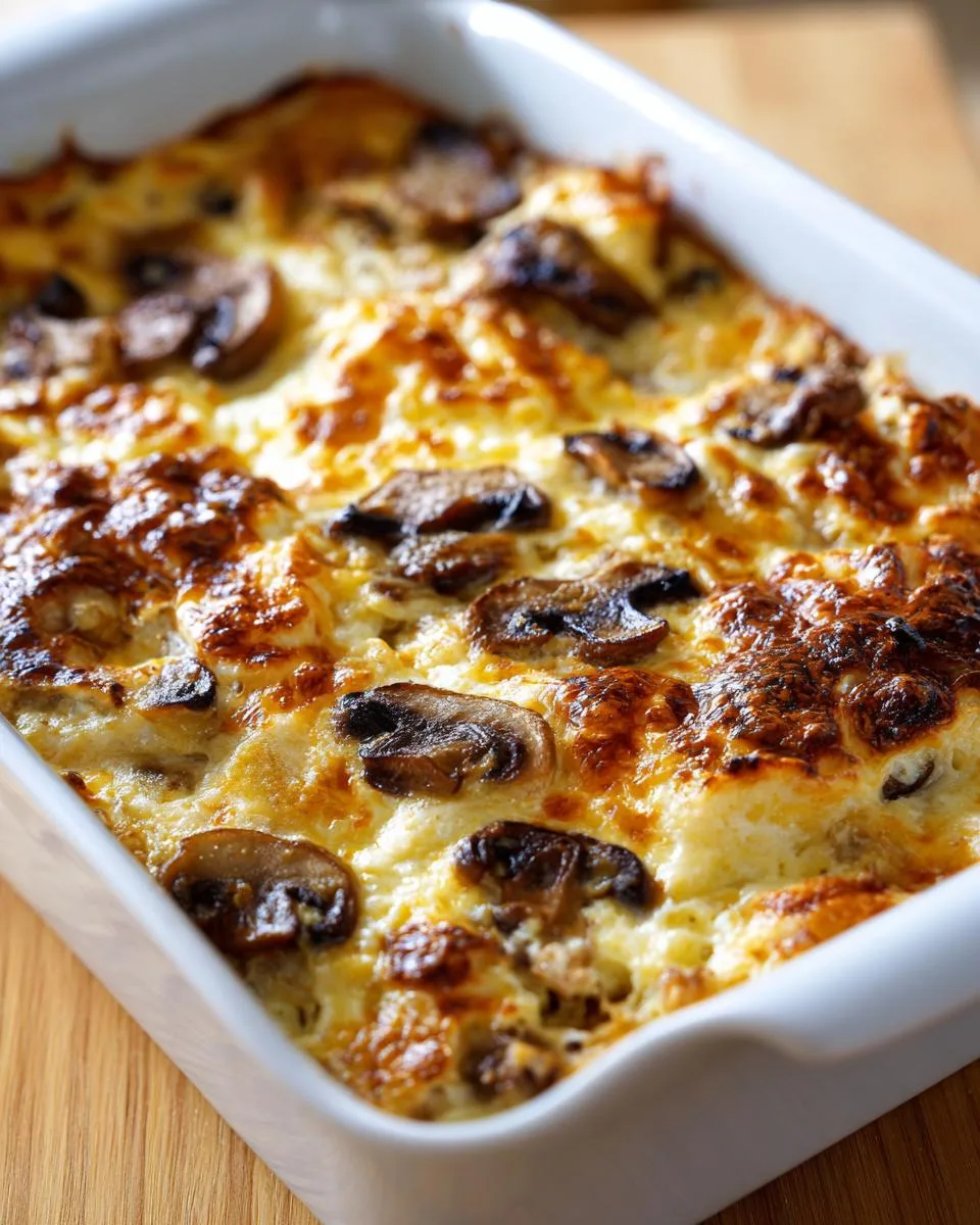 Mushroom Garlic Cottage Cheese Gratin - detail 2