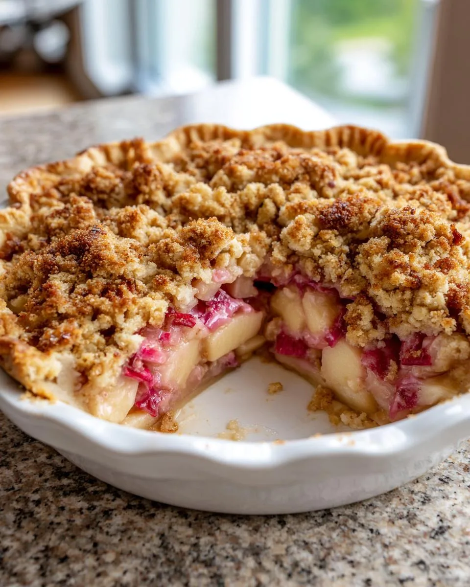 Old Fashioned Rhubarb Pie Recipe - detail 1