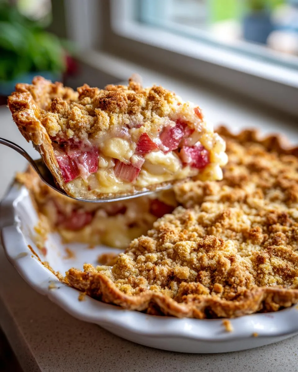 Old Fashioned Rhubarb Pie Recipe - detail 2