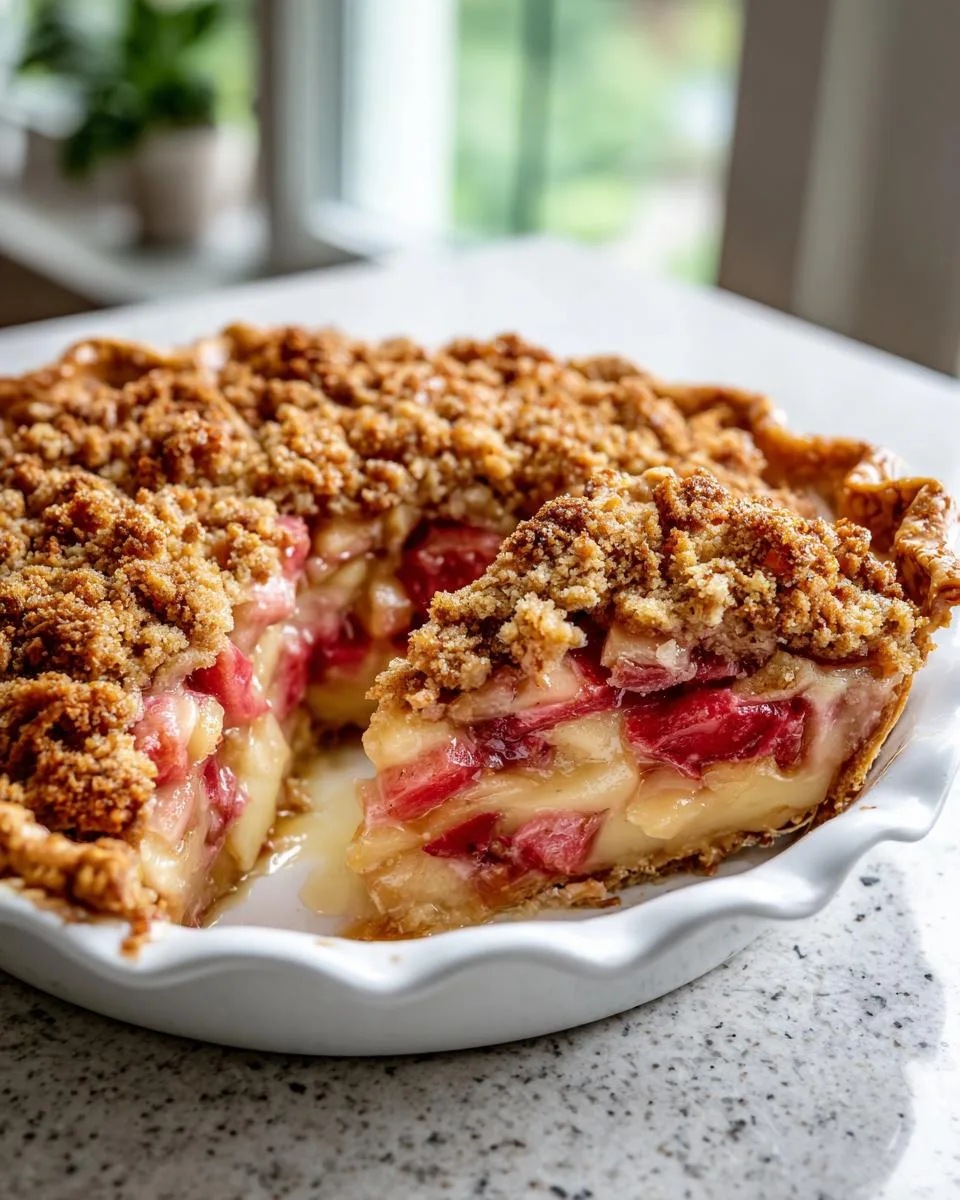 Old Fashioned Rhubarb Pie Recipe - detail 3
