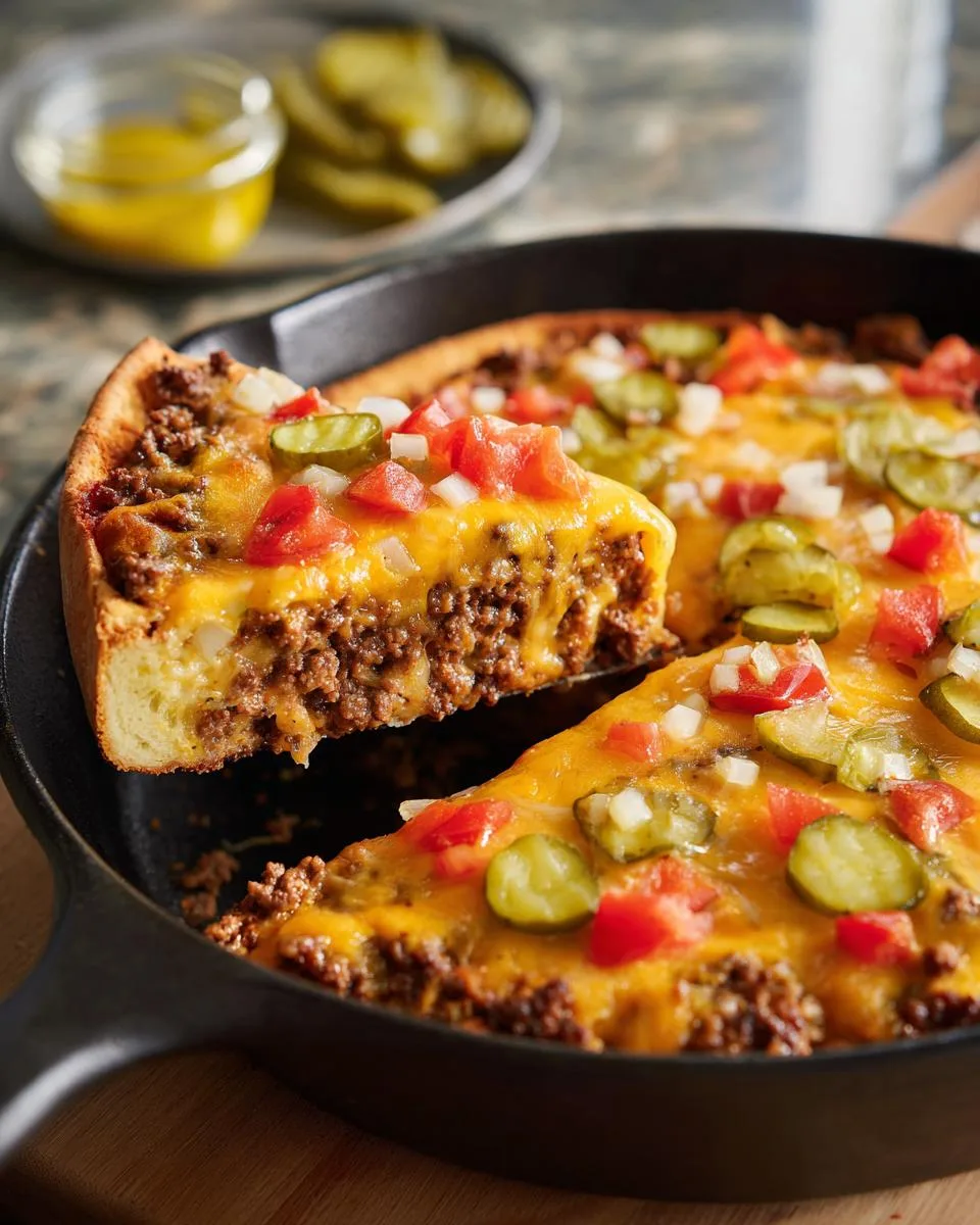 One Pan Cheeseburger Pie Dinner - detail 2
