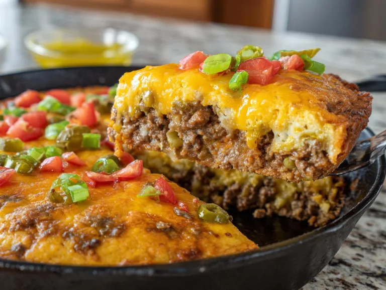 One Pan Cheeseburger Pie Dinner
