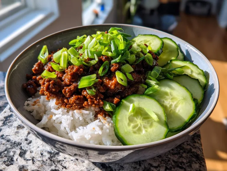 Quick Korean Ground Beef Bowls