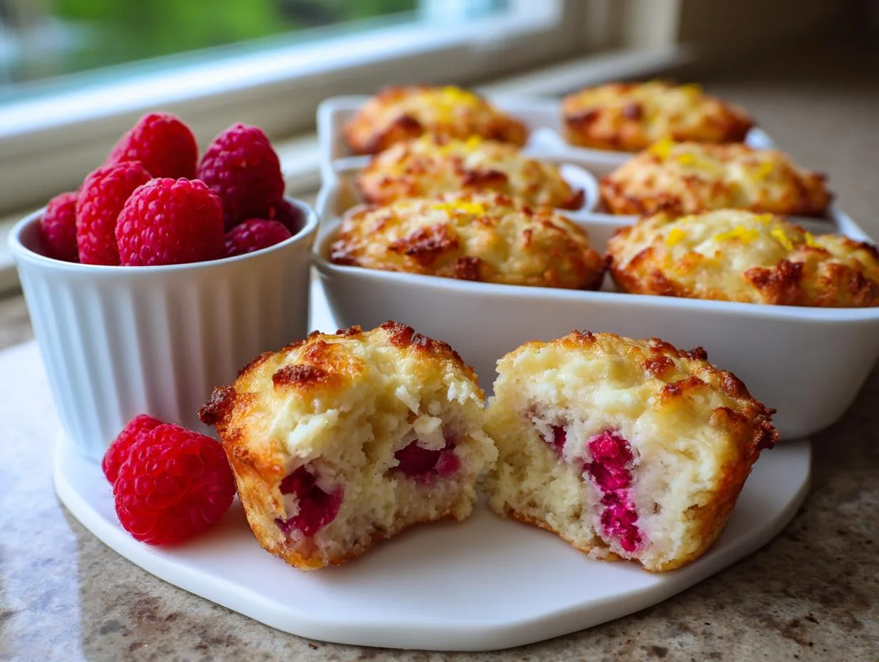5g Protein Raspberry Lemon Cottage Cheese Bites