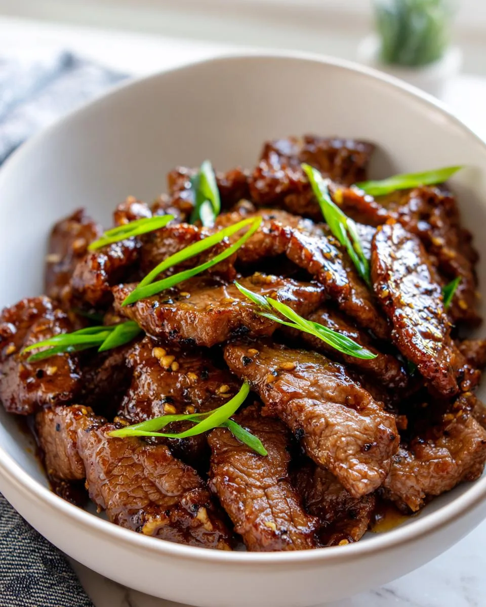 Restaurant Style Mongolian Beef - detail 2